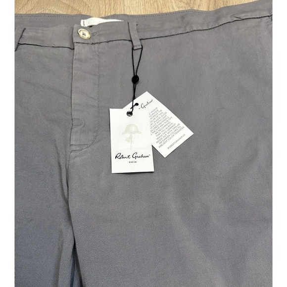 NWT ROBERT GRAHAM Lonestar Grey Classic Fit Shorts - Men's Size 48 Big and Tall - Picture 4 of 11